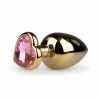 Rimba Aluminium Heart Crystal Intimate Plug - Medium - Anelma Rimba Aluminium Heart Crystal Intimate Plug - Medium