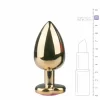 Rimba Aluminium Heart Crystal Intimate Plug