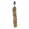 Easytoys - Aluminium Plug z Futrzanym Ogonem Srebrny 40 cm