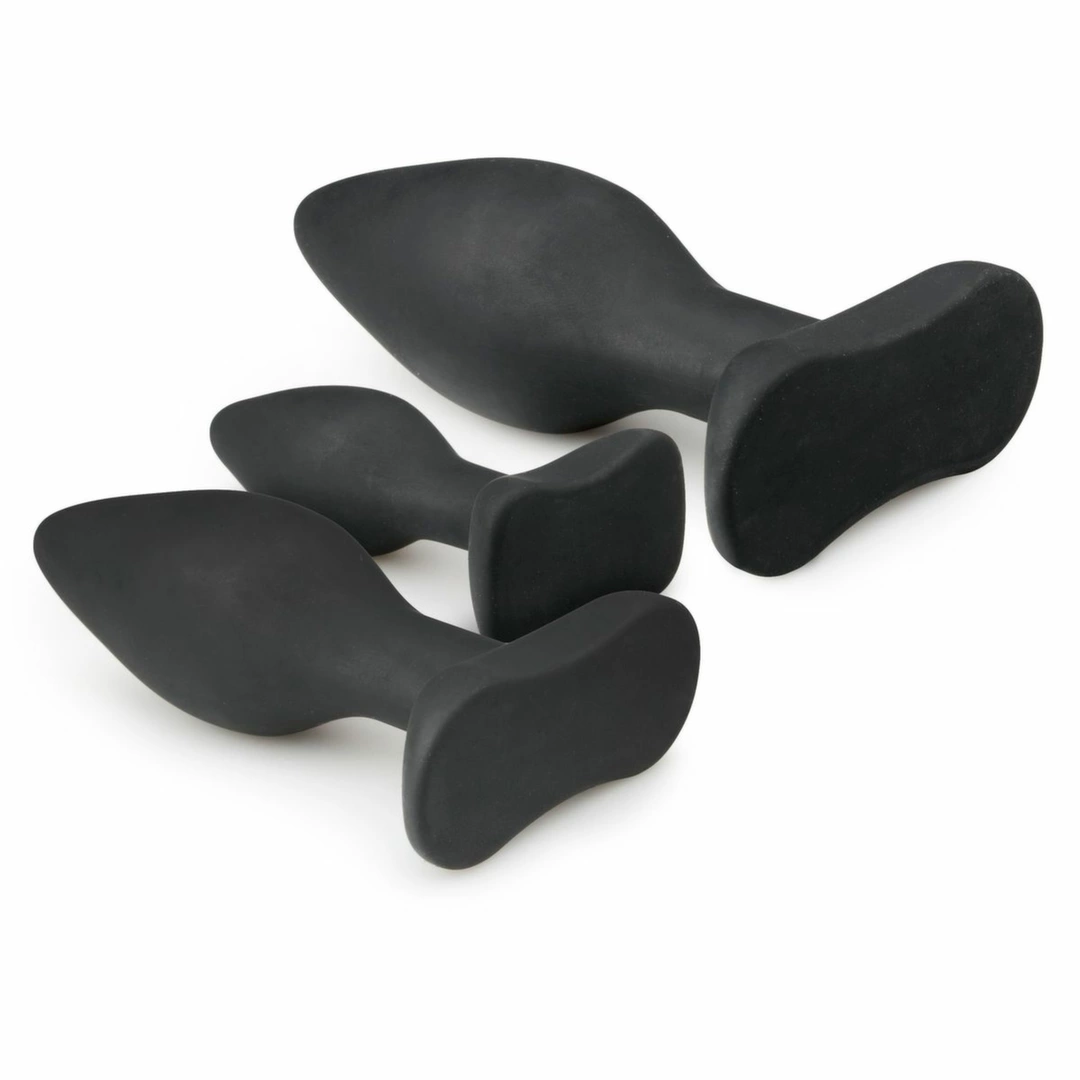 EasyToys Silicone Anal Training Plug Set Black