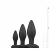 EasyToys Silicone Anal Training Plug Set Black - 3 Sizes