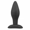 Sinner Gear Large Silicone Plug Black - Secure Wide-Base Anal Model