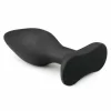 Sinner Gear Large Silicone Plug Black - Secure Wide-Base Anal Model. Butt plug. See functions
