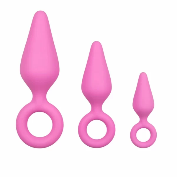 EasyToys Silicone Intimate Plug Set Pink - 3 Sizes