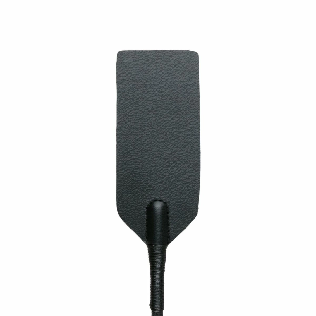Ouch! Skorzany Bat Czarny z Metalowymi Elementami 45 cm