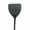 Ouch! Czarna skorzana batuta z metalowymi wykoÅ„czeniami 45 cm