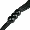 Ouch! Czarna silikonowa biczownica z ergonomicznym uchwytem 45 cm