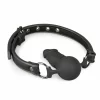 EasyToys Black Ball Gag z silikonowym elementem 60 cm regulowany