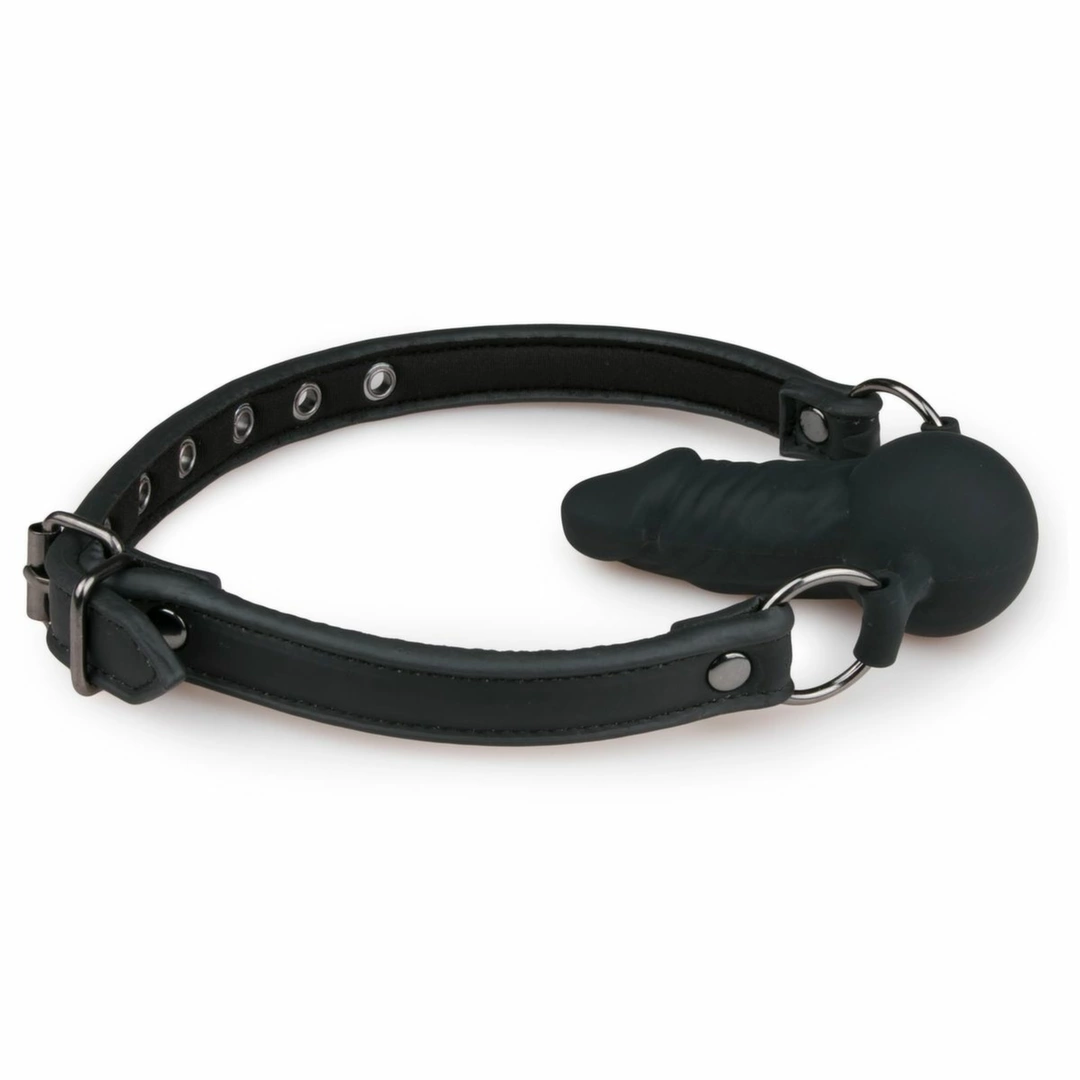 EasyToys Black Ball Gag z silikonowym elementem 60 cm regulowany EasyToys Black Ball Gag z silikonowym elementem 60 cm regulowany