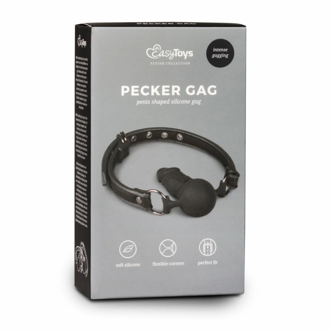 EasyToys Silicone System Ball Gag Adjustable 60 cm Black 9.5 EasyToys Silicone System Ball Gag Adjustable 60 cm Black 9.5