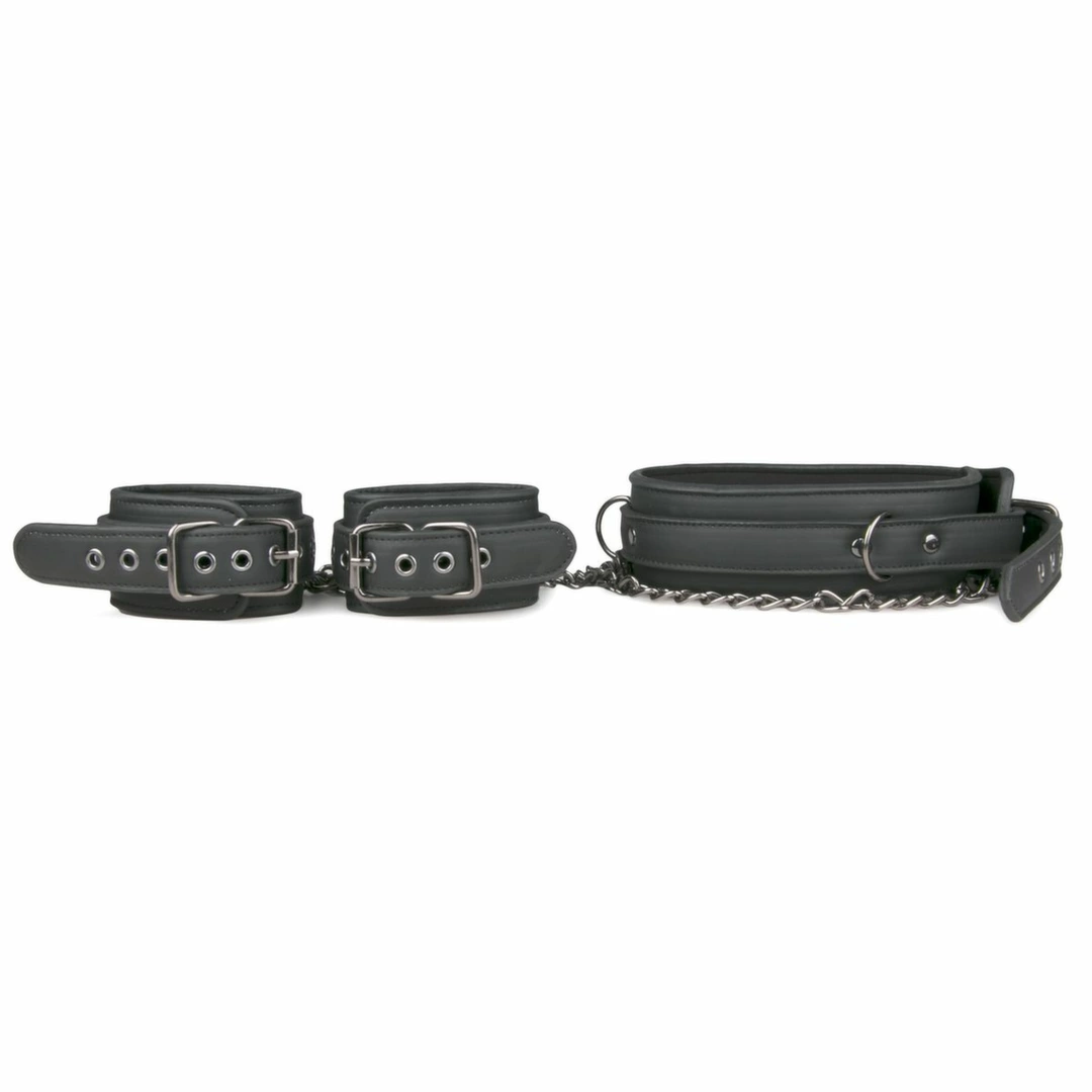 EasyToys Adjustable Faux Leather Bondage Collar