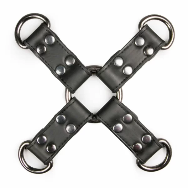 Easytoys - Skorzany System WiÄ…zaÅ„ Black Leather Hogtie Black