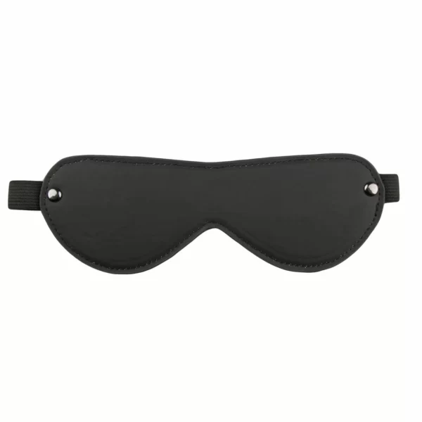 EasyToys Leather Eye Mask - Skorzana maska na oczy z elastycznÄ… taÅ›mÄ…