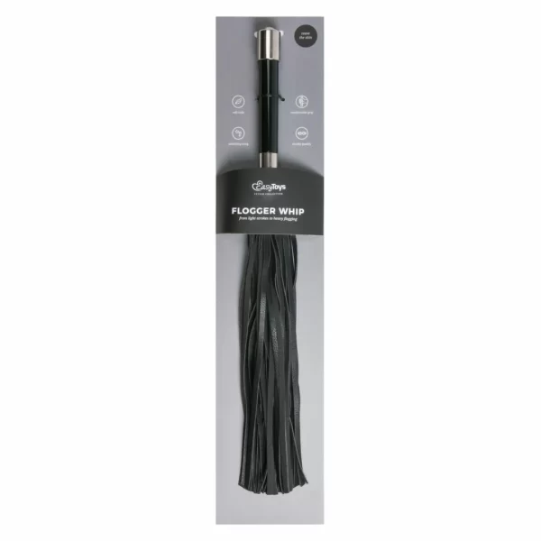Kiotos Long Flogger Intimate Impact Tool with Metal Grip