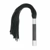 Easytoys - DÅ‚ugi Flogger ze StalowÄ… RÄ™kojeÅ›ciÄ… 70 cm Czarny