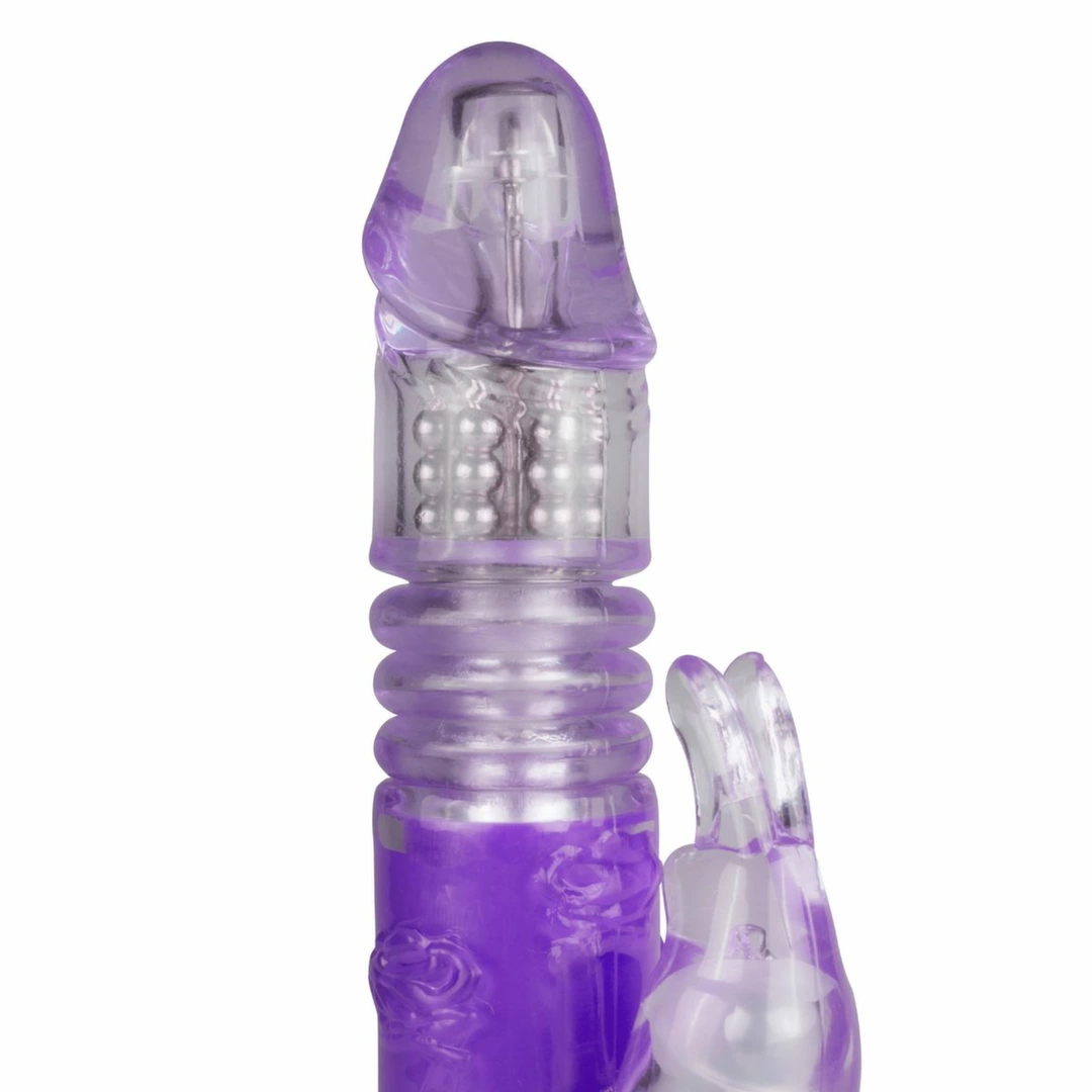 EasyToys Rabbit Vibrator Fioletowy 12 Trybow Rotacji i Wibracji - Anelma wibratory klasyczne