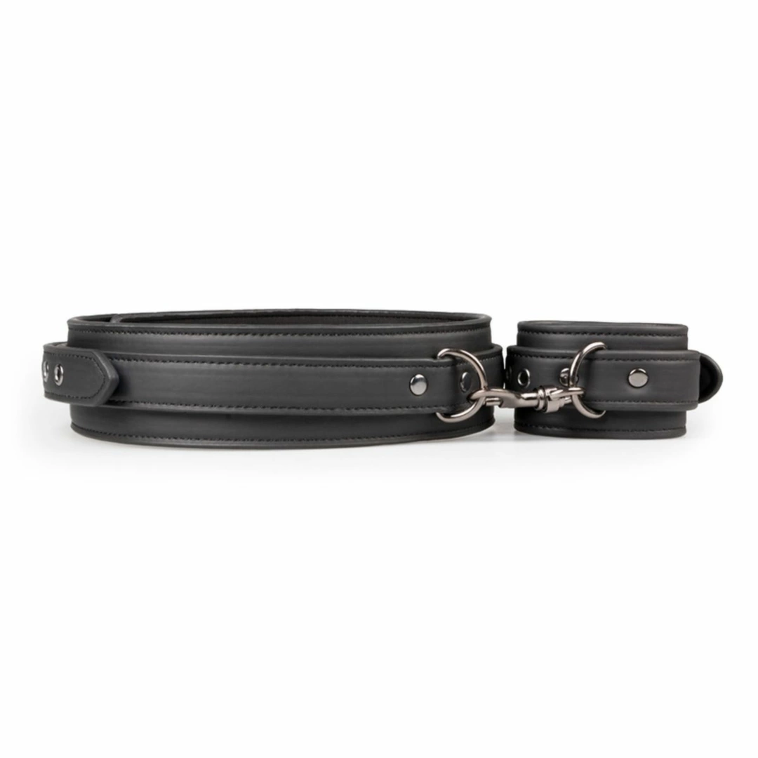 EasyToys Thigh & Wrist Cuff Set Adjustable Faux Leather