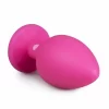 EasyToys Silicone Intimate Plug Large Pink with Decorative