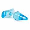 TOYZ4LOVERS Anal Plug Motyl Transparentny Niebieski 7 cm TPE z PrzyssawkÄ…