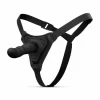 EasyToys Silicone Strap-On Set Adjustable Harness Compact Black 110cm - Anelma sextoys
