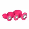 EasyToys Silicone Jewel Plug Set Pink - 3 Sizes
