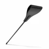 Ouch! Black Whip 42.5 cm - Faux Leather Handle & Wide Tip