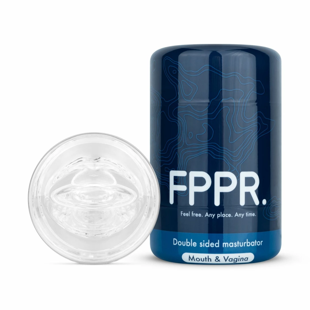 FPPR Dual-Entry Transparent Intimate Device Compact Model Clear combines flexible elastomer for comfortable