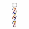 Gildo Glass Intimate Device No. 10 - Transparent with Color Stripes - Anelma sextoys