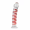 Gildo Model 15 Transparent Glass Intimate Device with Ribbed Shaft 20 cm - Anelma sextoys
