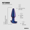 Hueman Meteoroid Rotating Bead Silicone Plug with Remote Control. Anal vibrator. See functions