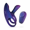 Hueman Vibrating Silicone Ring with Remote Control - 10 Modes - Anelma sextoys