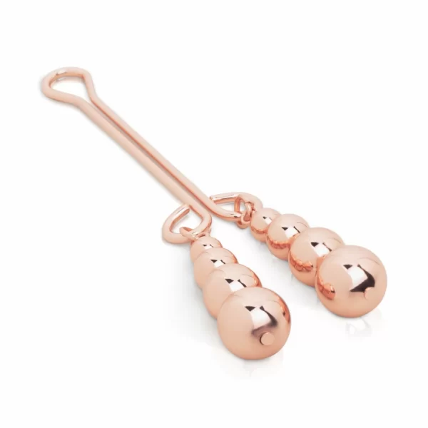 Rosy Gold Precision Clamp with Subtle Weight