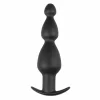 Sinner Gear Hollow Silicone Black Plug - Anatomical Design