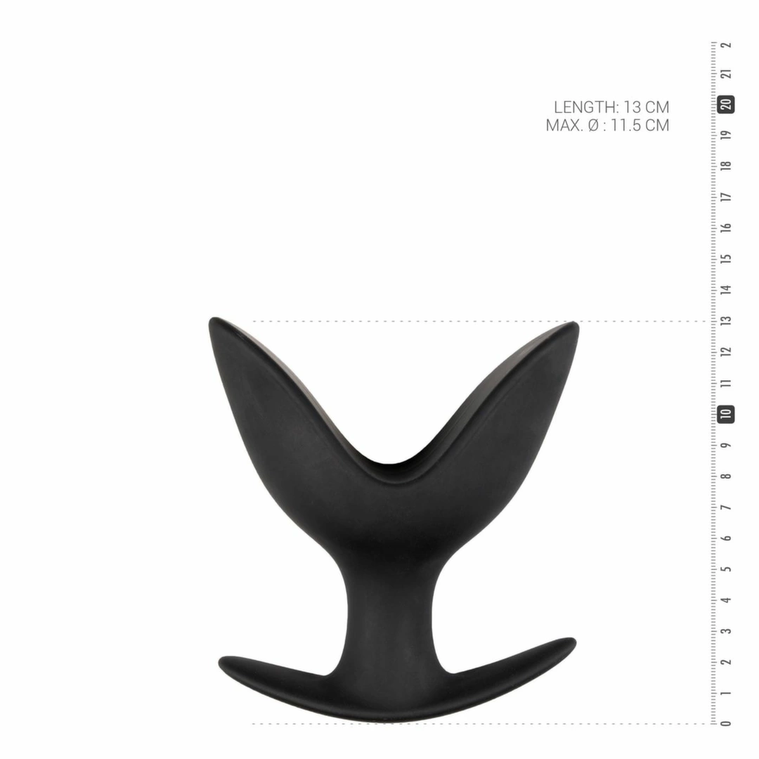EasyToys Silicone Anchor Plug Large - Flexible Intimate System Black. Butt plug. See functions
