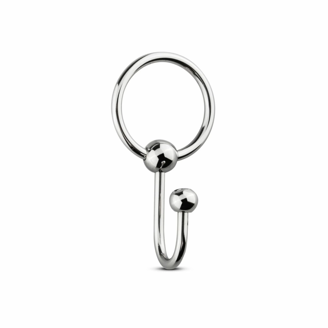 Sinner Gear Stainless Steel Glans Ring with Retention Plug - Anelma sextoys