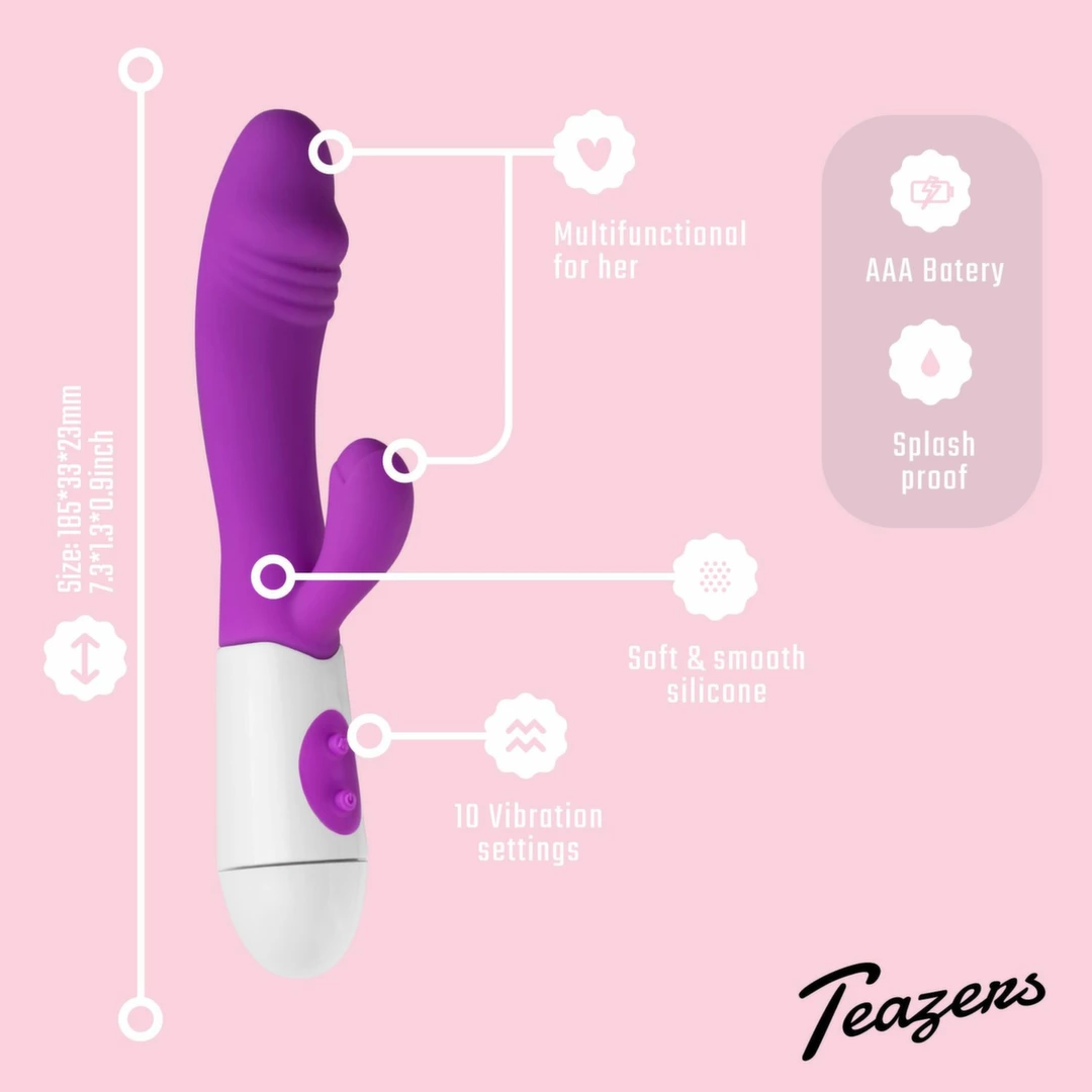 Teazers Rabbit Vibrator Purple