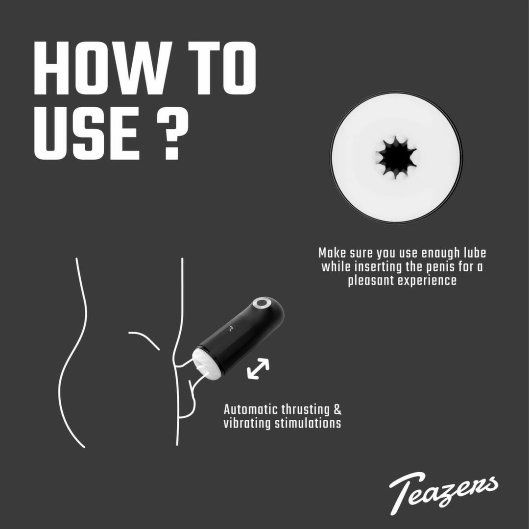 Teazers Automatic Intimate Device Triple Action Heating & - Anelma easy-care design.