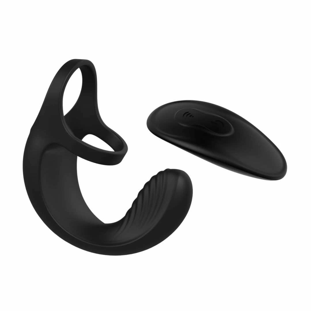 Evolved Vibrating Ball Cradle Black - System Wibracyjny z Pilotem