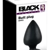 Black Velvets Extra Large Silicone Intimate Plug with Suction Base 14cm