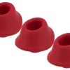 Womanizer W-Heads Set 3x Medium Red - Replacement Silicone Heads M