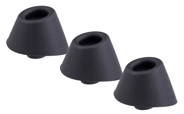 Womanizer W-Heads Black Replacement Heads 3-Pack for Duo/Duo2/InsideOut S