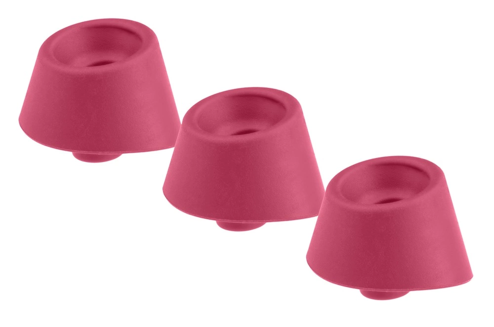 Womanizer Replacement Heads Raspberry 3-Pack Silicone Hygienic 15mm M - Anelma Womanizer Replacement Heads Raspberry 3-Pack Silicone Hygienic 15mm M