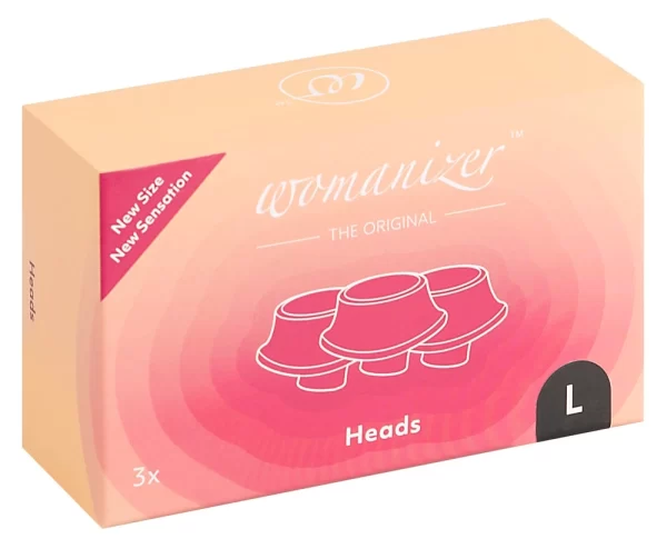 Womanizer Replacement Heads Pack 3x Black-Silicone