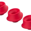 Womanizer W-Heads L Red 3szt - silikonowe nakÅ‚adki wymienne