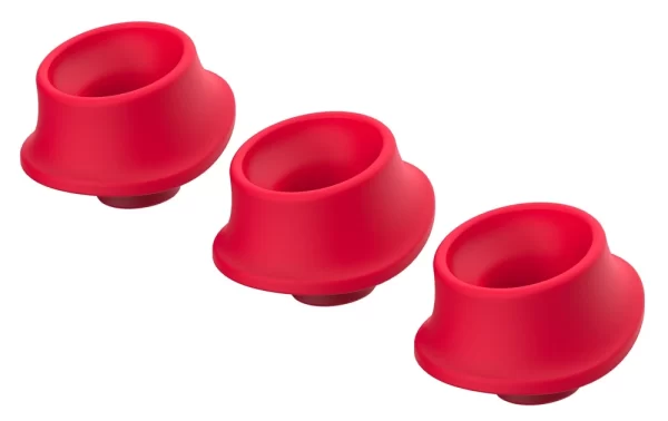 Womanizer W-Heads L Red 3szt - silikonowe nakÅ‚adki wymienne