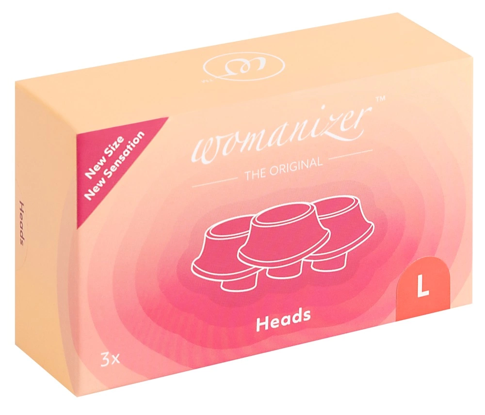 Womanizer Replacement Heads 3-Pack - Raspberry Silicone