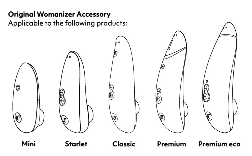 Womanizer Replacement Heads Purple 3-Pack