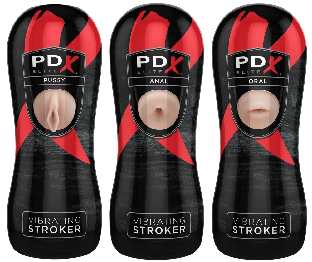 Pipedream PEE Vibrating Stroker Intimate Machine 17.5cm TPR Black combines an ergonomic design for comfortable