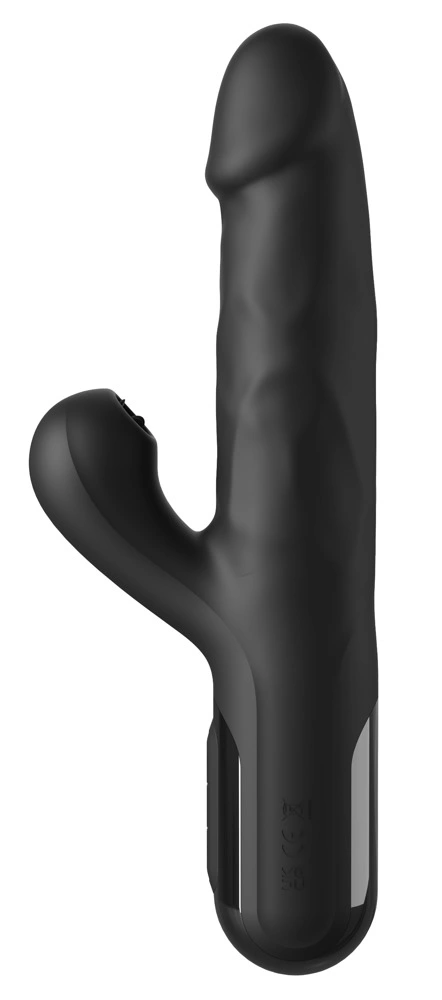 czarny 22 cm - Anelma Fetish Fantasy Series Sonix Silicone Thruster Black