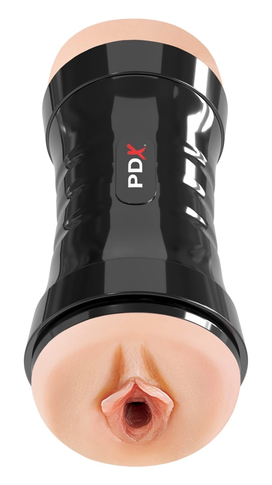 PDX Extreme Super Flip-A-Pussy Dual-Ended Intimate Machine 26 cm TPR combines an ergonomic design for comfortable